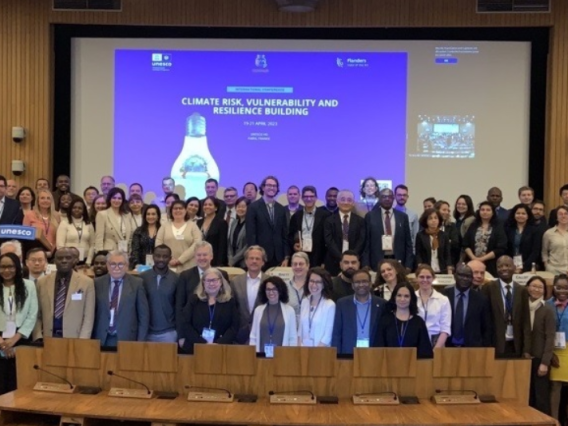 Unesco climate conference group photo April 2022