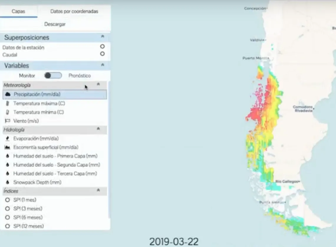 Chile Flood and Drought Monitor