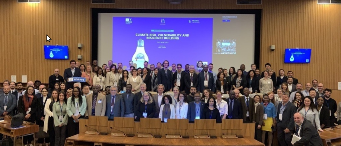 Unesco climate conference group photo April 2022